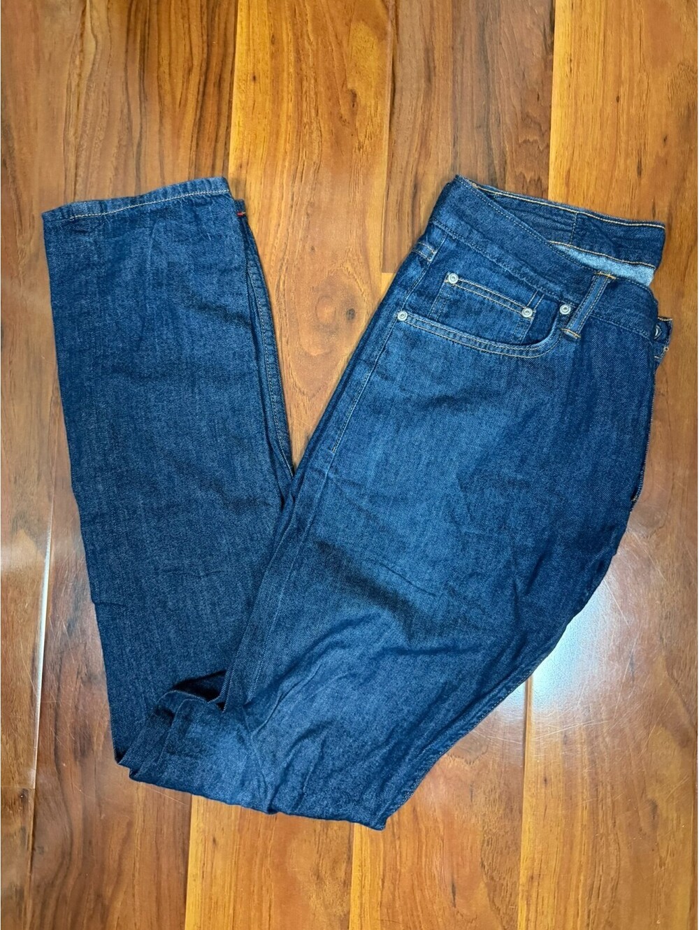 Gustin Selvedge Denim California Skinny Fit Raw Jeans 34x32 Mens Blue Pants